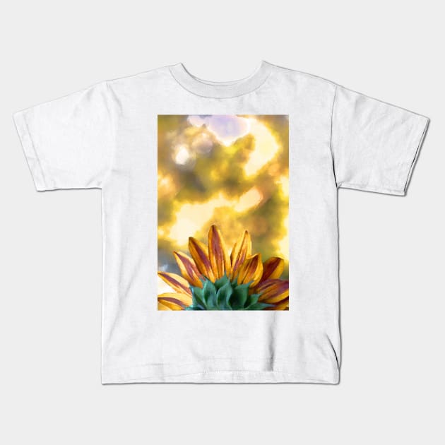 Sunflower 23 Kids T-Shirt by secretgardener